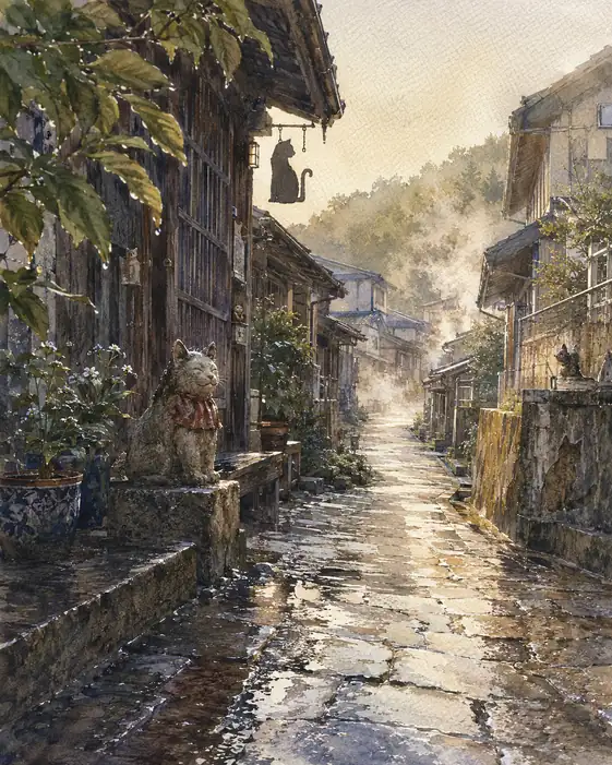 The Alley Where Cats Keep the Morning