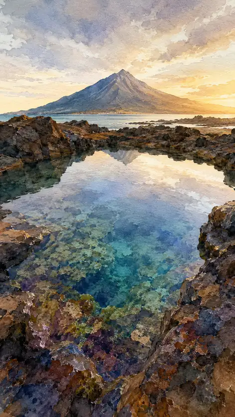 A Mountain Gazes into the Sea