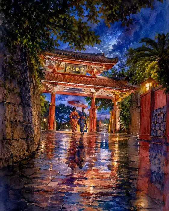 Rain Polishes the Gate of Memory