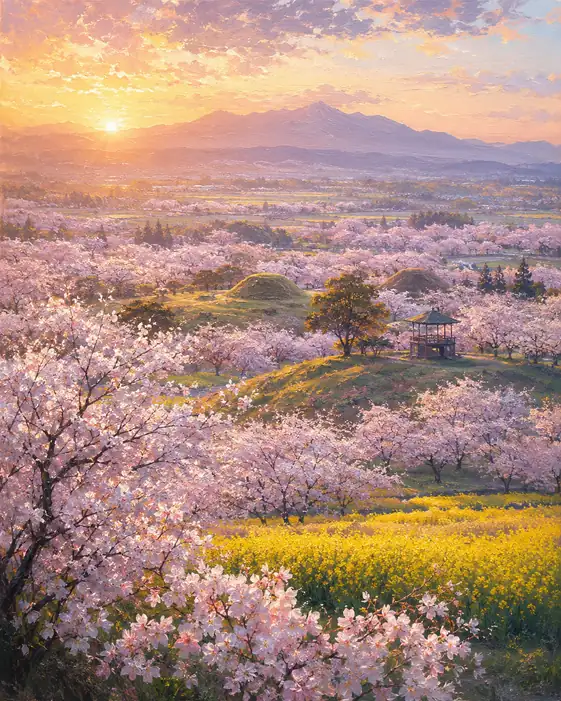 Spring Becomes an Ocean of Light