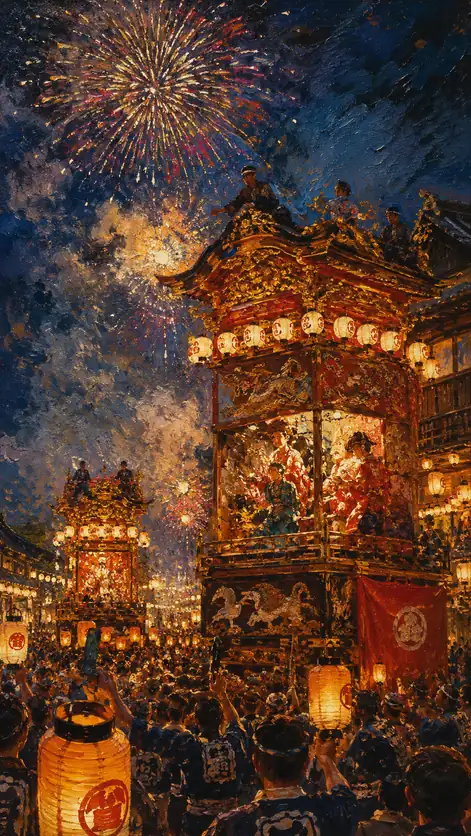 Fireworks Crown the Lantern City