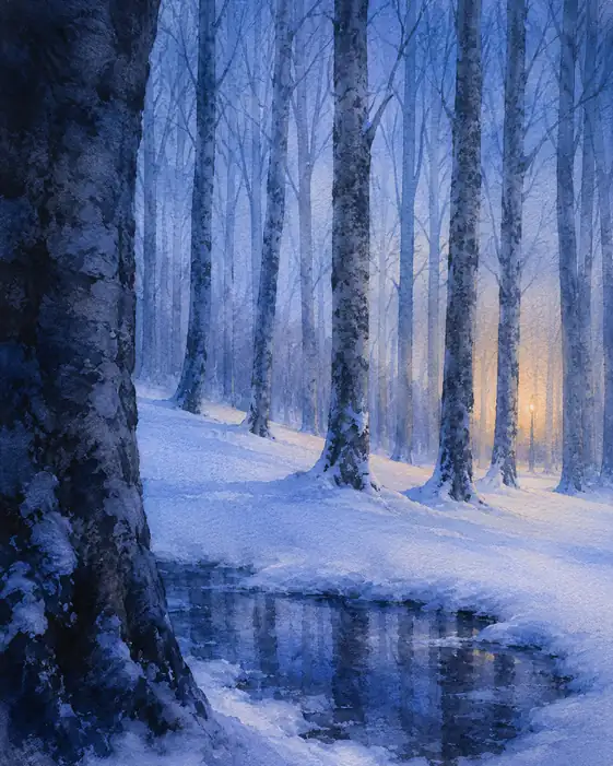 The Forest Keeps One Last Blue Flame