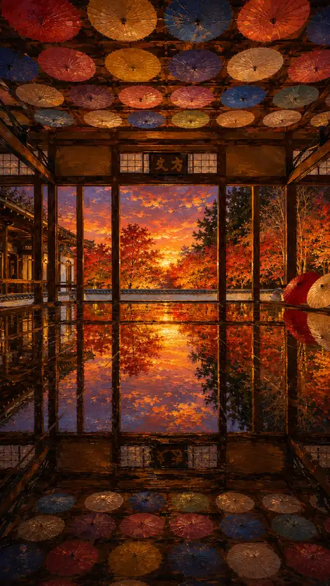 The Room Where Evening Turns Gold