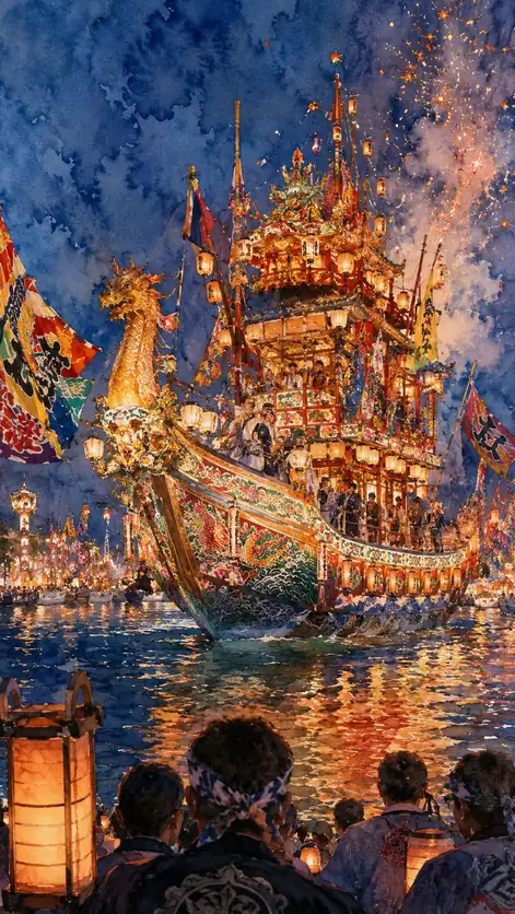 The Golden Vessel Enters the Night
