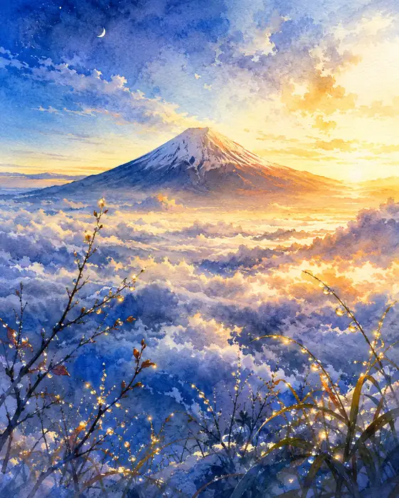 Fuji Rises from a Sea of Dreams