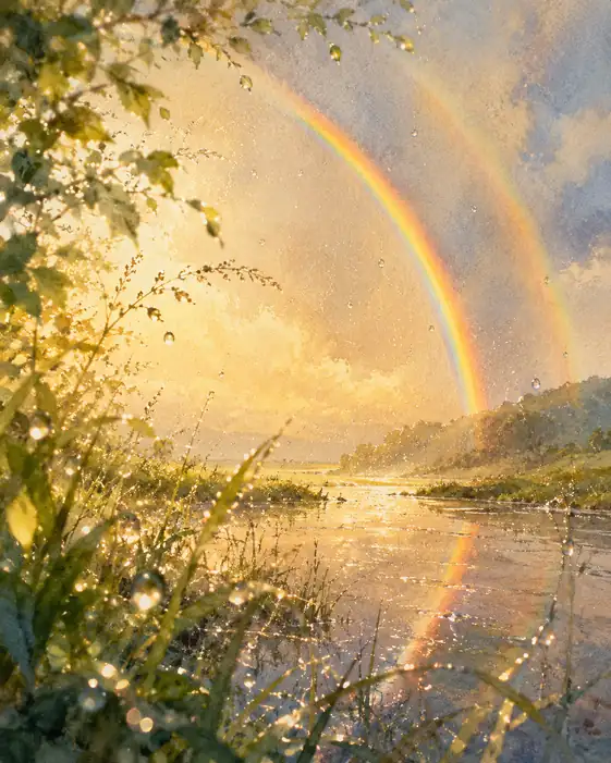 Two Rainbows Promise the Same Tomorrow
