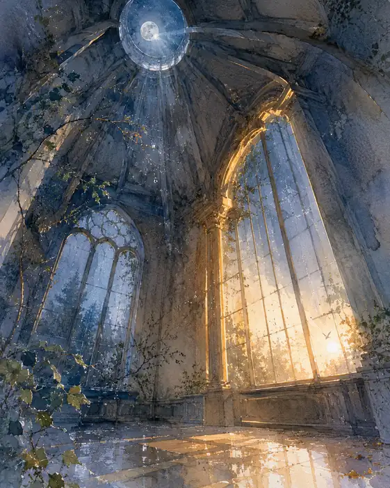 Moonlight Opens the Empty Chapel