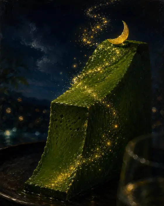 Fireflies Climb the Matcha Milky Way