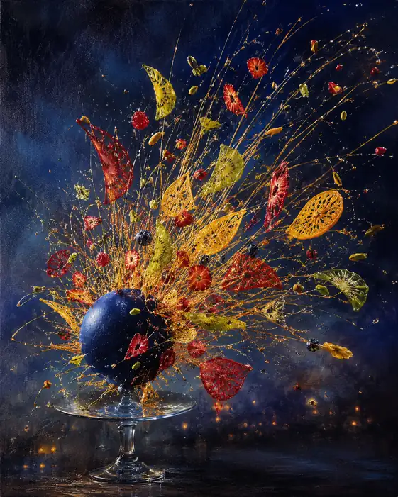 Fireworks Bloom Without Falling