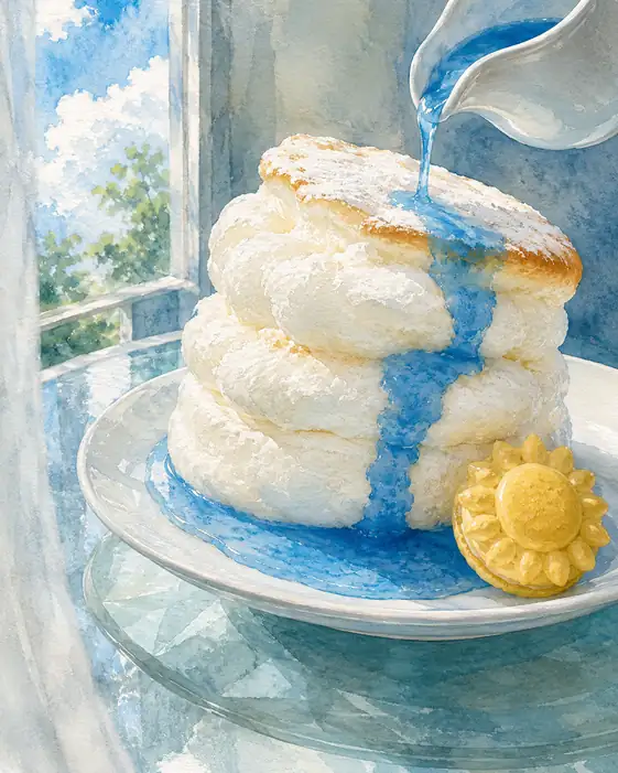 A Cloud Drinks the Blue Sky