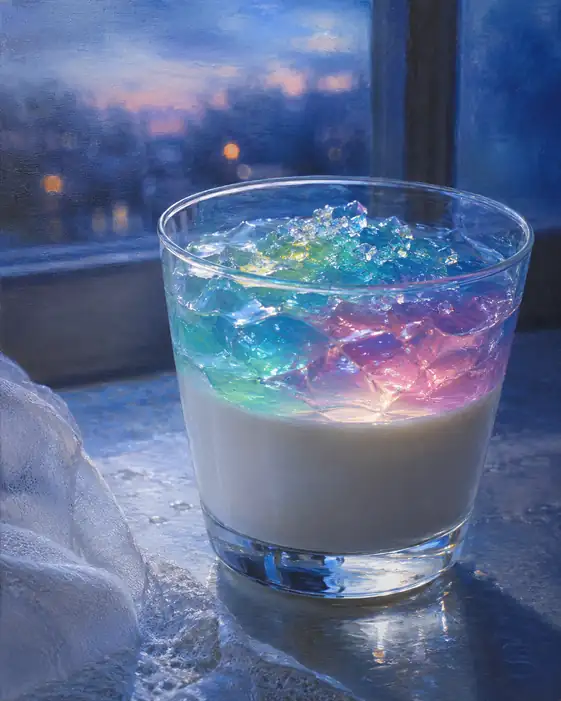 Twilight Melts into a Glass of Rainbows