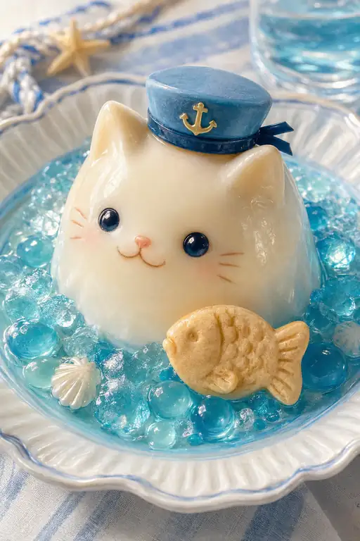 The Little Sailor Cat Sets Out on a Blue Sea