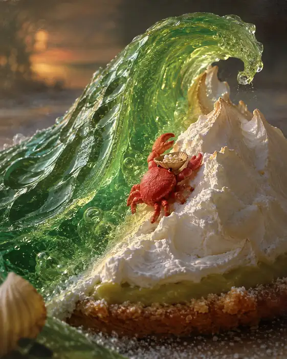 The Little Crab Climbs the Great Lime Wave