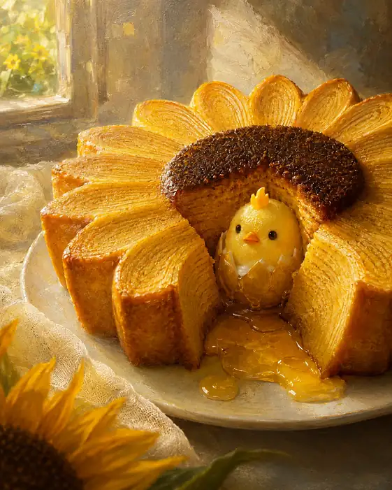 The Sunflower Hatches a Little Sun
