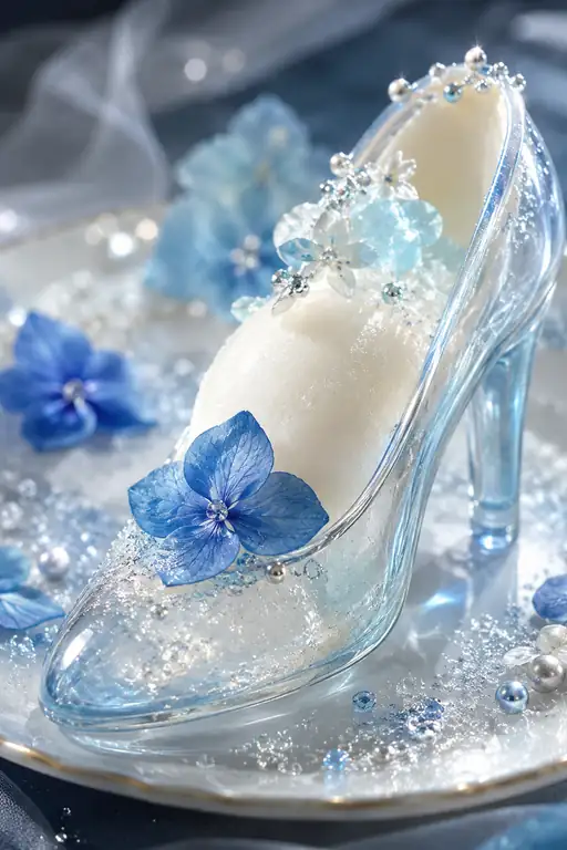 The Glass Slipper Waits for a Blue-Flowered Midnight