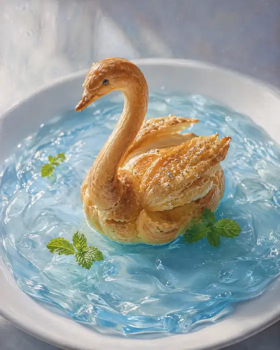 The Swan Carries Blue Silence