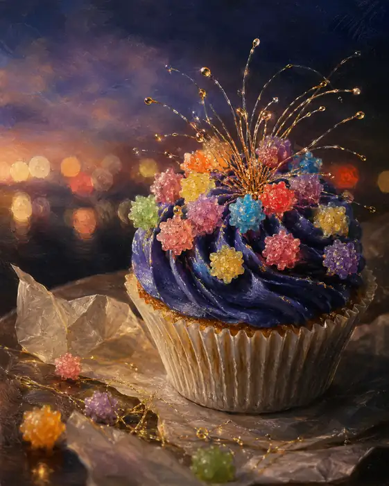 Fireworks Fit in One Small Cake