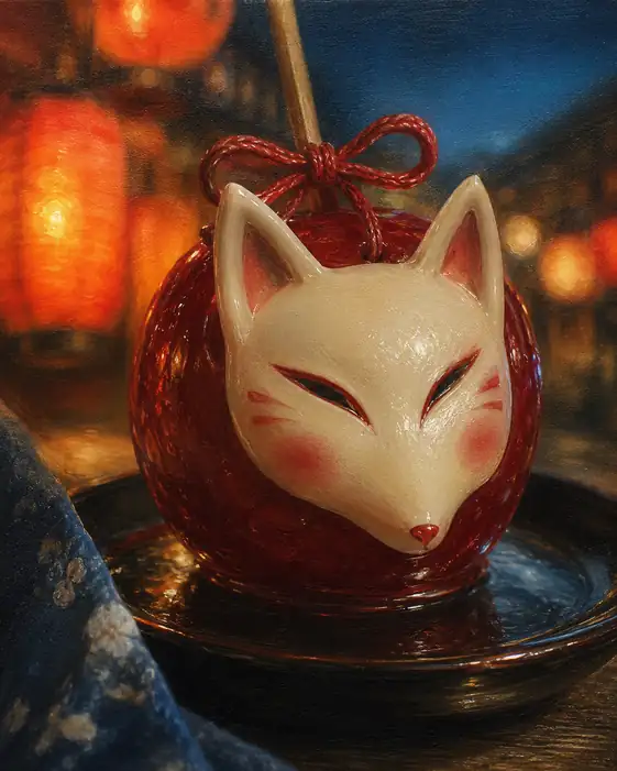 The Festival Fox Guards One Crimson Wish