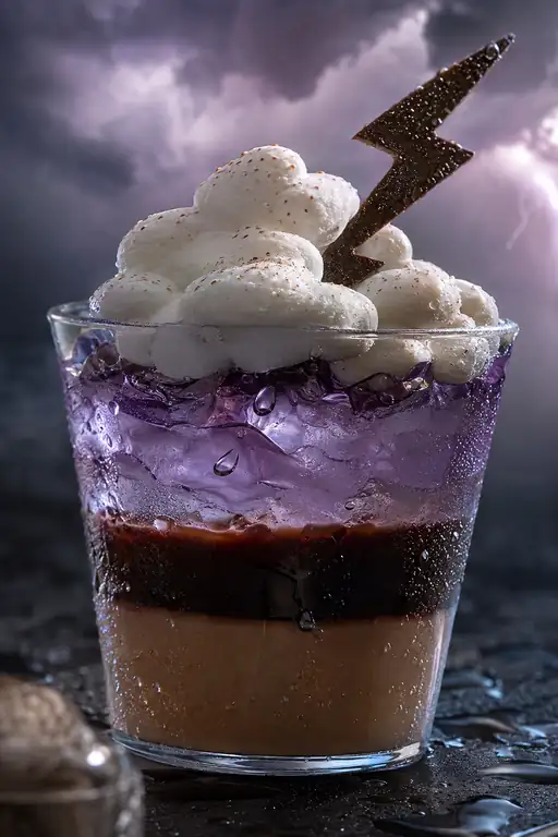 Lightning Sleeps in a Purple Cloud