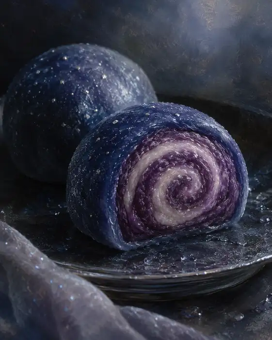 A Galaxy Curled Inside the Night