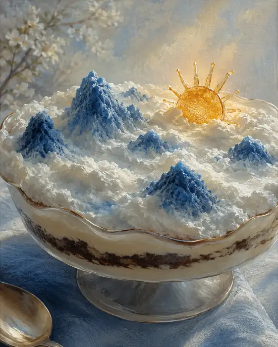 The Morning Sun Rises Over a Sea of Milk Clouds