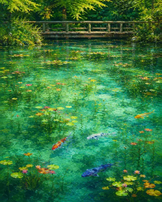 Slow Constellations Beneath the Green