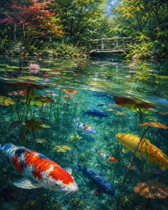 Summer Tilts, the Koi Drift On