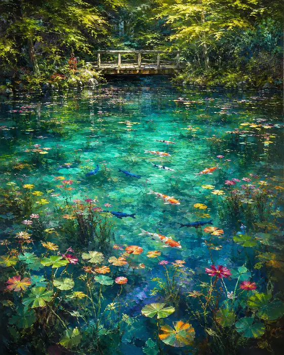 The Pond Gathers Every Quiet Color