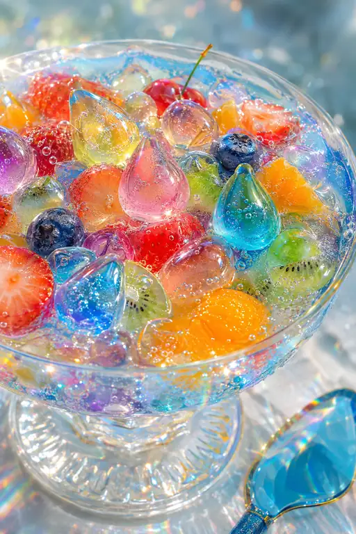 Rainbow Drops Gather in One Bowl