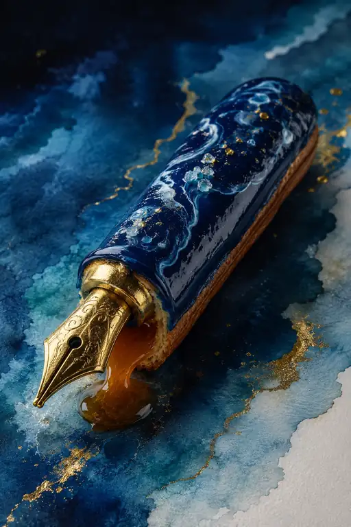 The Fountain Pen Filled with Midnight Sea