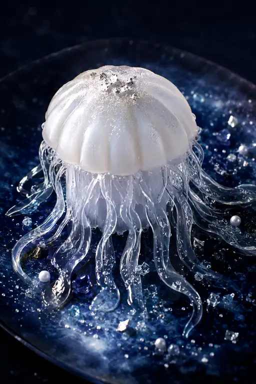 Moonlit Jellyfish Rings the Deep