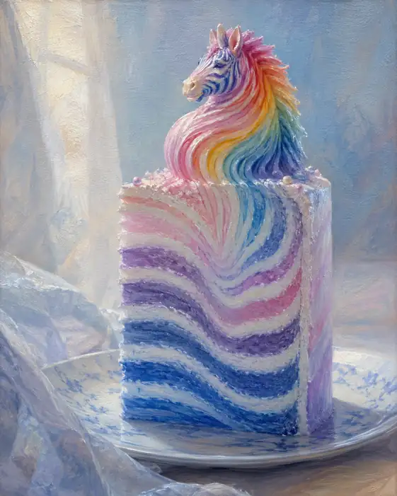 Dream-Colored Waves Become a Zebra at the Summit