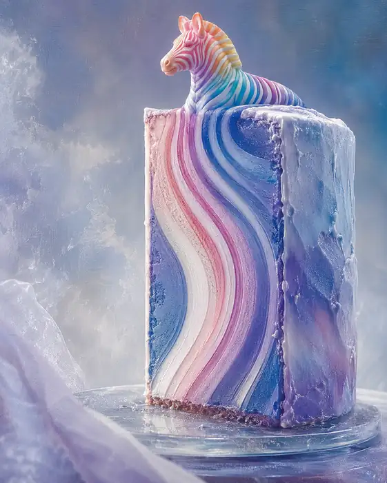Dream Waves Carry the Rainbow Zebra Home