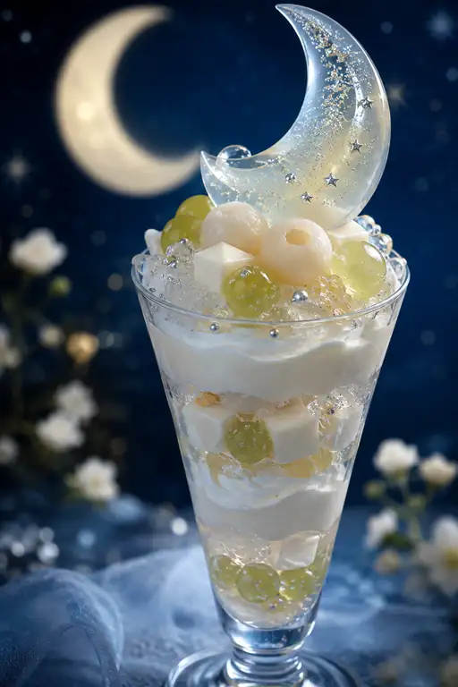 The Crescent Moon Melts into the Parfait