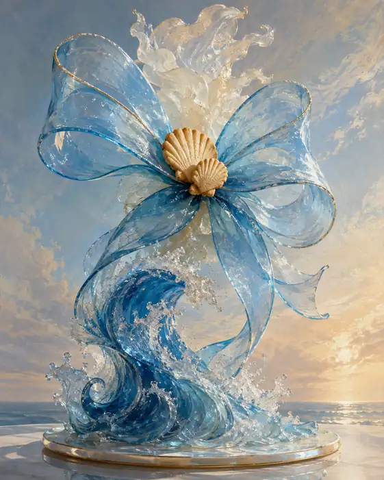 The Sea Tied with Sunlight
