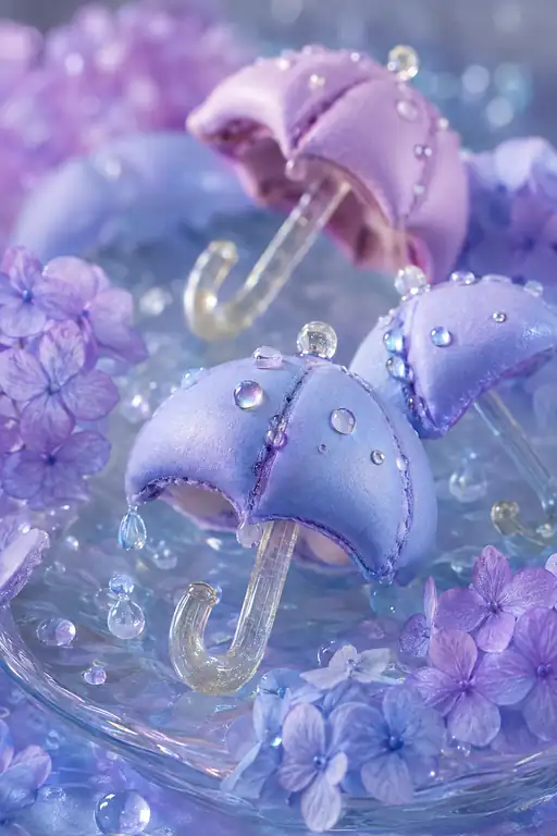 Purple Rain Opens Tiny Umbrellas