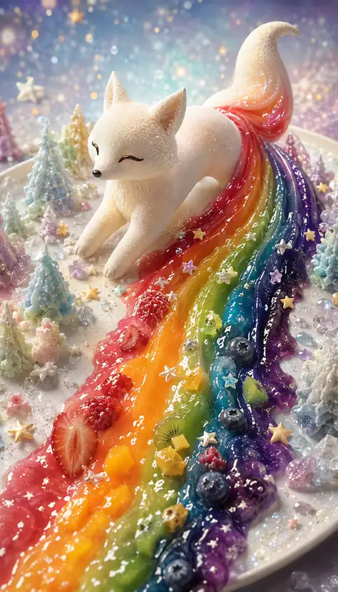 The Fox Who Painted a Road Through Winter
