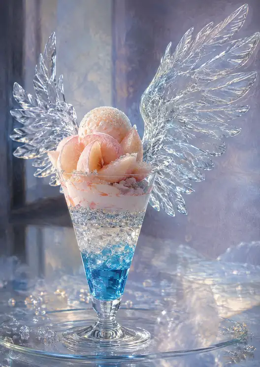 Peach Wings Before Dawn