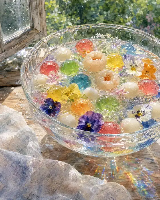 Summer Floats in a Bowl of Rainbows
