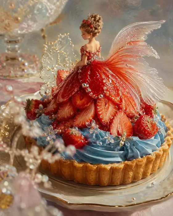 She Wore the First Strawberry of Spring