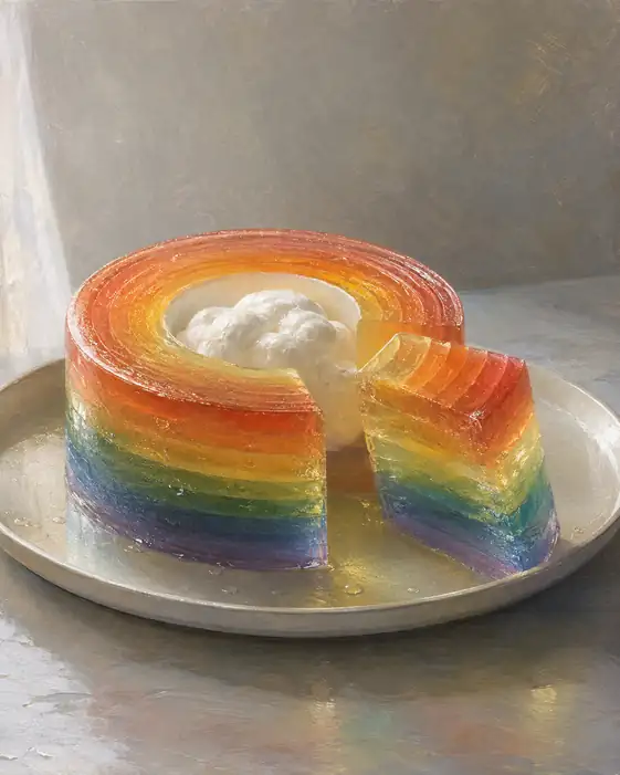 The Rainbow Keeps a Cloud at Heart