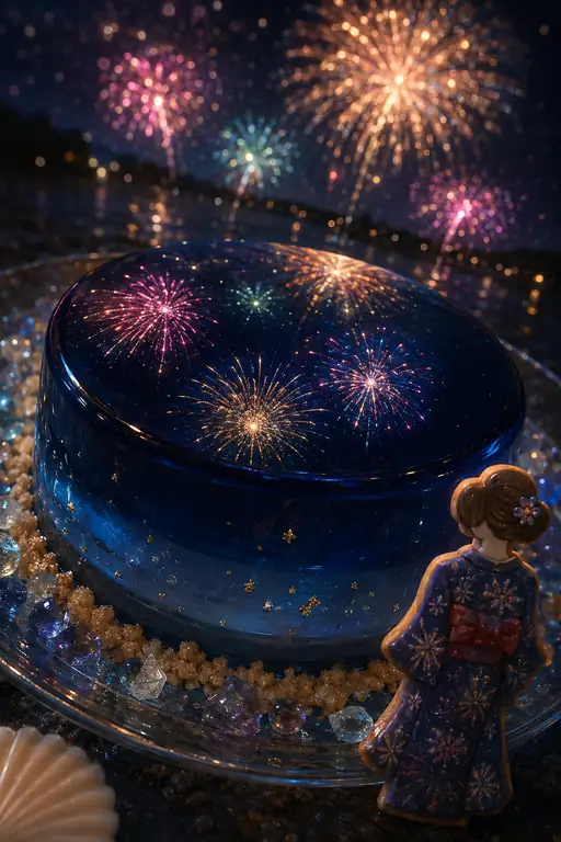 She Wore the Night the Fireworks Bloomed