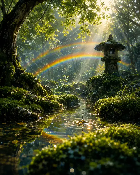 The Garden Where Rain Learns to Shine