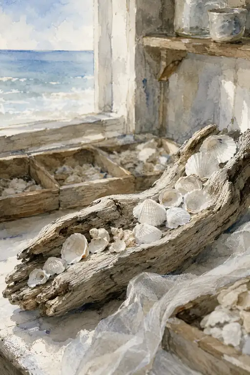 The Sea Left Its Whispers by the Window