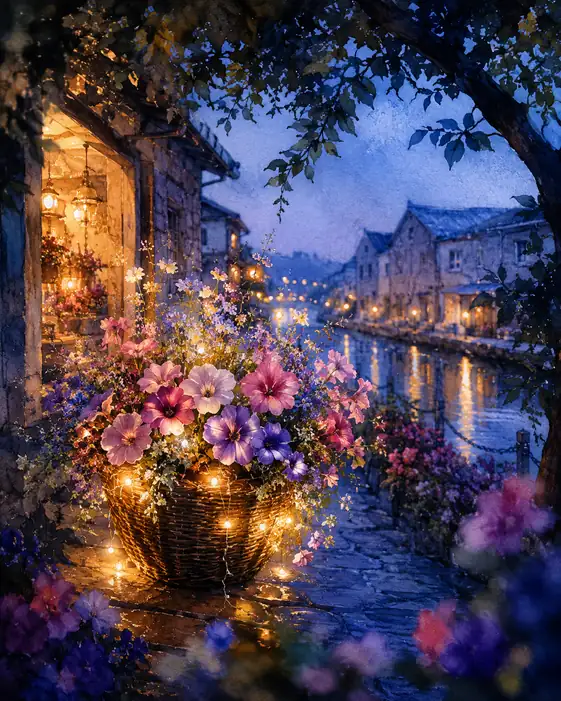 A Basket of Stars Beside the Sleeping Canal