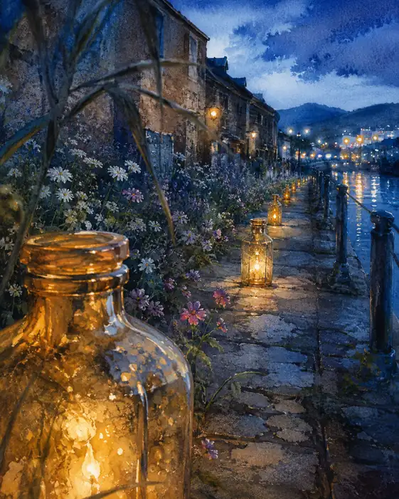 A Path Lit by Bottled Stars