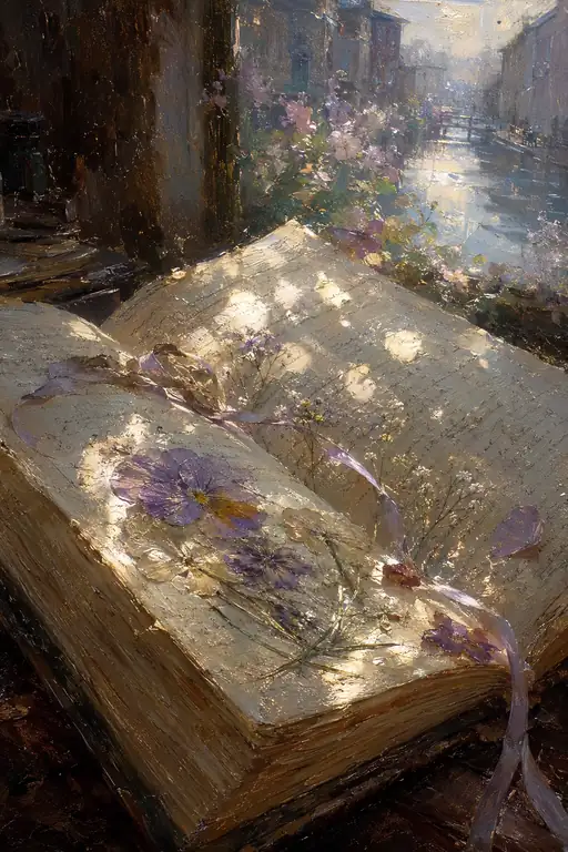 The Canal Pressed Between Beloved Pages