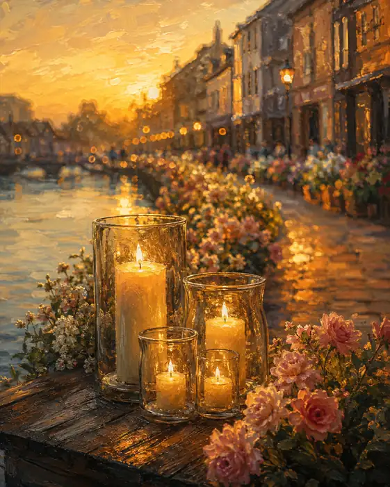 Four Flames Keeping the Golden Canal