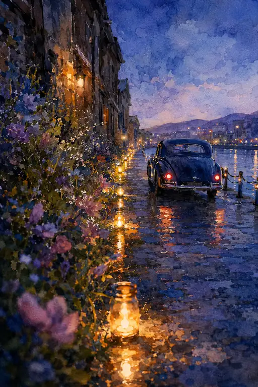 The Last Car Along the River of Lanterns