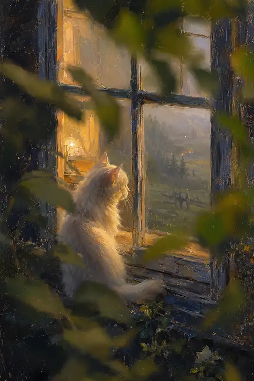 The Cat Who Watched Evening Cross the Fields